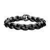 Load image into Gallery viewer, Matte Gun Metal with Skull Clasp Chain Bracelet