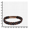 Load image into Gallery viewer, Brown &amp; Black Braided Leather Bracelet