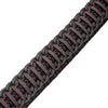 Load image into Gallery viewer, Red &amp; Brown Weave Leather with Black Chain Bracelet