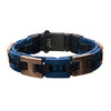 Load image into Gallery viewer, Blue,Brown &amp; Rose Gold Leather Bracelet