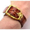 Load image into Gallery viewer, Brown Distressed Leather Bracelet