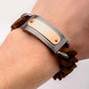 Load image into Gallery viewer, Brown Silicone Curb Bracelet (19mm)