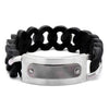 Load image into Gallery viewer, Black Silicone Curb Bracelet (19mm)