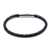 Load image into Gallery viewer, Black Stingray Leather Bracelet
