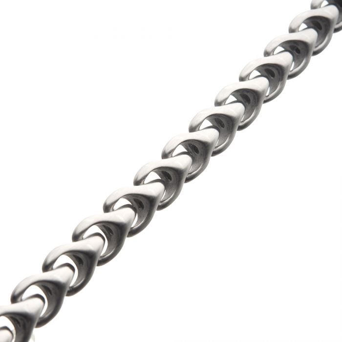 Matte Stainless Steel Big Chain Bracelet