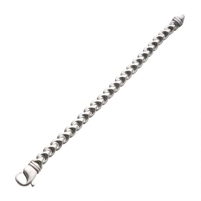 Matte Stainless Steel Big Chain Bracelet