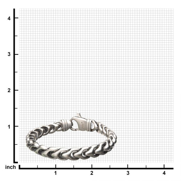 Matte Stainless Steel Big Chain Bracelet