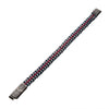 Load image into Gallery viewer, Allegiance Stainless Steel Bracelets with Red Wax Cord binding 2 Blue Antique Brushed Foxtail Links