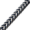 Load image into Gallery viewer, Blue Leather Binding Steel Chain Bracelet