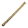 Load image into Gallery viewer, 18K Gold Plated with 30pcs Diamond Chunky Curb Chain Miami Cuban Bracelet