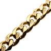 Load image into Gallery viewer, 18K Gold Plated with 30pcs Diamond Chunky Curb Chain Miami Cuban Bracelet