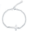 Load image into Gallery viewer, Kids Girl Gift Children Jewelry Solid 925 Sterling Silver Cross Bracelet XFB8008