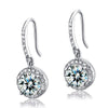 Load image into Gallery viewer, 1.5 Carat Created Diamond 925 Sterling Silver Dangle Earrings XFE8026