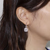 Load image into Gallery viewer, 1.5 Carat Created Diamond 925 Sterling Silver Dangle Earrings XFE8047
