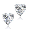 Load image into Gallery viewer, 4 Carat Heart Cut Created Diamond Stud 925 Sterling Silver Earrings XFE8084