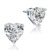 Load image into Gallery viewer, 4 Carat Heart Cut Created Diamond Stud 925 Sterling Silver Earrings XFE8084