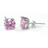 Load image into Gallery viewer, 1 Carat Pink Created Sapphire 925 Sterling Silver Stud Earrings XFE8115