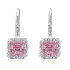 Load image into Gallery viewer, 1.5 Ct Fancy Pink Created Diamond 925 Sterling Silver Fashion Bridesmaid Earring