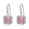 Load image into Gallery viewer, 1.5 Ct Fancy Pink Created Diamond 925 Sterling Silver Fashion Bridesmaid Earring