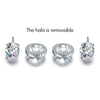 Load image into Gallery viewer, 2.5 Carat Halo (Removable) Stud Earrings 925 Sterling Silver Jewelry XFE8125