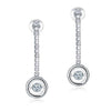 Load image into Gallery viewer, Dancing Stone Earrings Dangle Drop Solid 925 Sterling Silver XFE8168