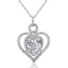 Load image into Gallery viewer, 3 Carat Created Diamond 925 Sterling Silver Heart Pendant Necklace XFN8010