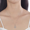Load image into Gallery viewer, 1 Carat Round Cut Created Diamond Bridal 925 Sterling Silver Pendant Necklace XF