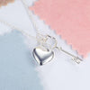 Load image into Gallery viewer, Kids Girl Heart Key Pendant Necklace 925 Sterling Silver Children Jewelry XFN806