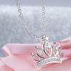 Load image into Gallery viewer, Kids Girl Crown Pendant Necklace 925 Sterling Silver Children Jewelry XFN8063