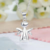 Load image into Gallery viewer, Kids Girl Angel Pendant Necklace 925 Sterling Silver Children Jewelry XFN8066