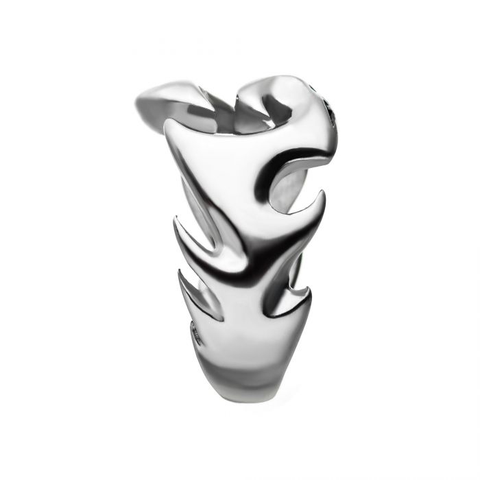 Stainless Steel with Cut out Design Ring