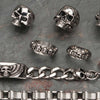 Load image into Gallery viewer, Multiple Skulls all Around Spinner Ring