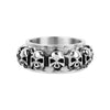 Load image into Gallery viewer, Multiple Skulls all Around Spinner Ring