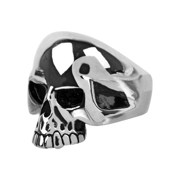 Black Oxidized Skull Ring