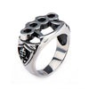 Load image into Gallery viewer, Stainless Steel Skull and Knuckle Ring