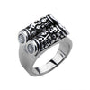 Load image into Gallery viewer, Black Oxidized Multi Skull Scroll Ring