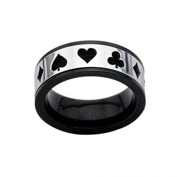 Two Tone Stainless Steel Black Plated Cable Poker Cutout Rings