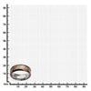 Load image into Gallery viewer, Rose Gold Plated &amp; Steel Ring with Diagonal Lines