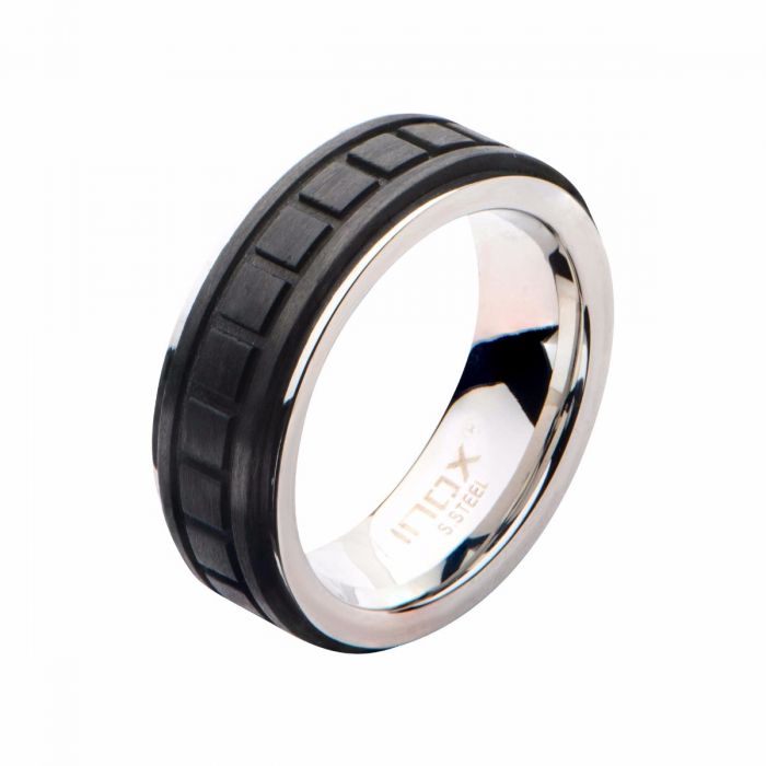 Solid Carbon Fiber Center Square Ring