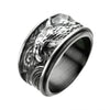 Load image into Gallery viewer, Stainless Steel Brushed Antique Eagle Rings
