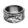 Load image into Gallery viewer, Stainless Steel Brushed Antique Eagle Rings