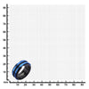 Load image into Gallery viewer, Matte Black Plated with Thin Blue Lines Ring