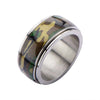 Load image into Gallery viewer, Steel Camo Army Spinner Ring