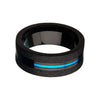 Load image into Gallery viewer, Steel Brushed with Blue Plated and Black Plated Ring