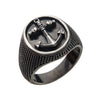 Load image into Gallery viewer, Antiqued Steel Anchor Ring