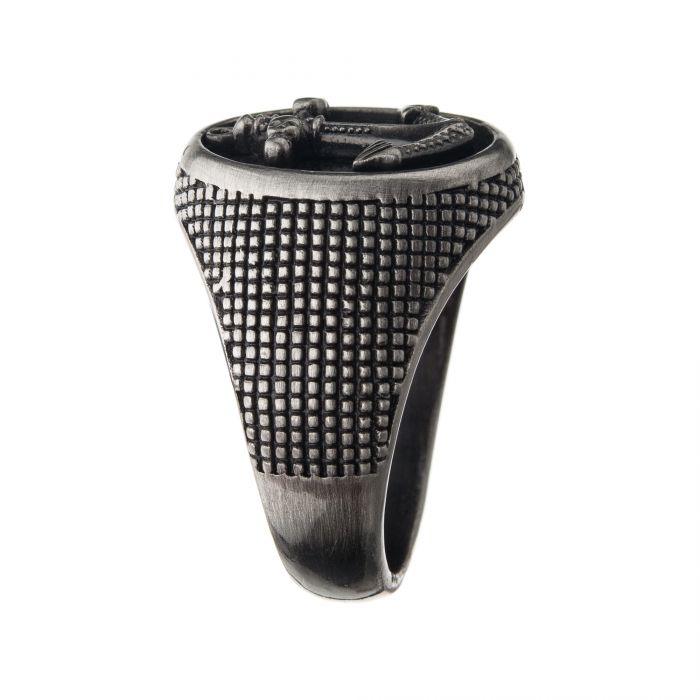 Antiqued Steel Anchor Ring