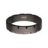 Load image into Gallery viewer, Stainless Steel &amp; Gun Metal IP Chiseled Band Ring