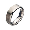 Load image into Gallery viewer, 8mm Matte Stainless Steel Beveled Ring