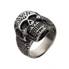 Load image into Gallery viewer, Steel Matte Finish Skull Ring