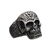 Load image into Gallery viewer, Steel Matte Finish Skull Ring